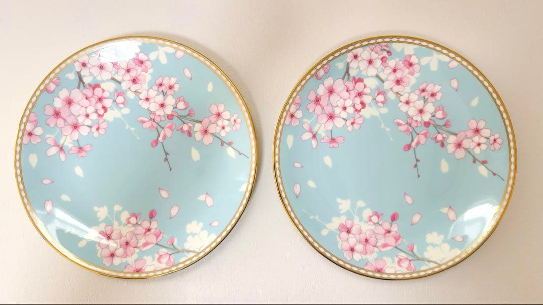 【新品】ウェッジウッド スプリングブロッサム　クーププレート 4枚セット