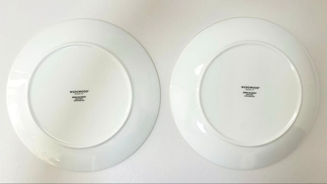 【新品】ウェッジウッド スプリングブロッサム　クーププレート 4枚セット