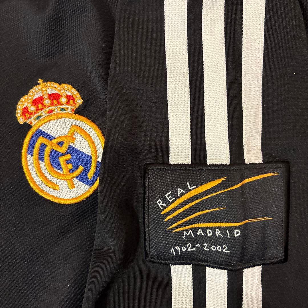 adidas製ゲームシャツ　レアル・マドリード 2001 M 100周年パッチ付