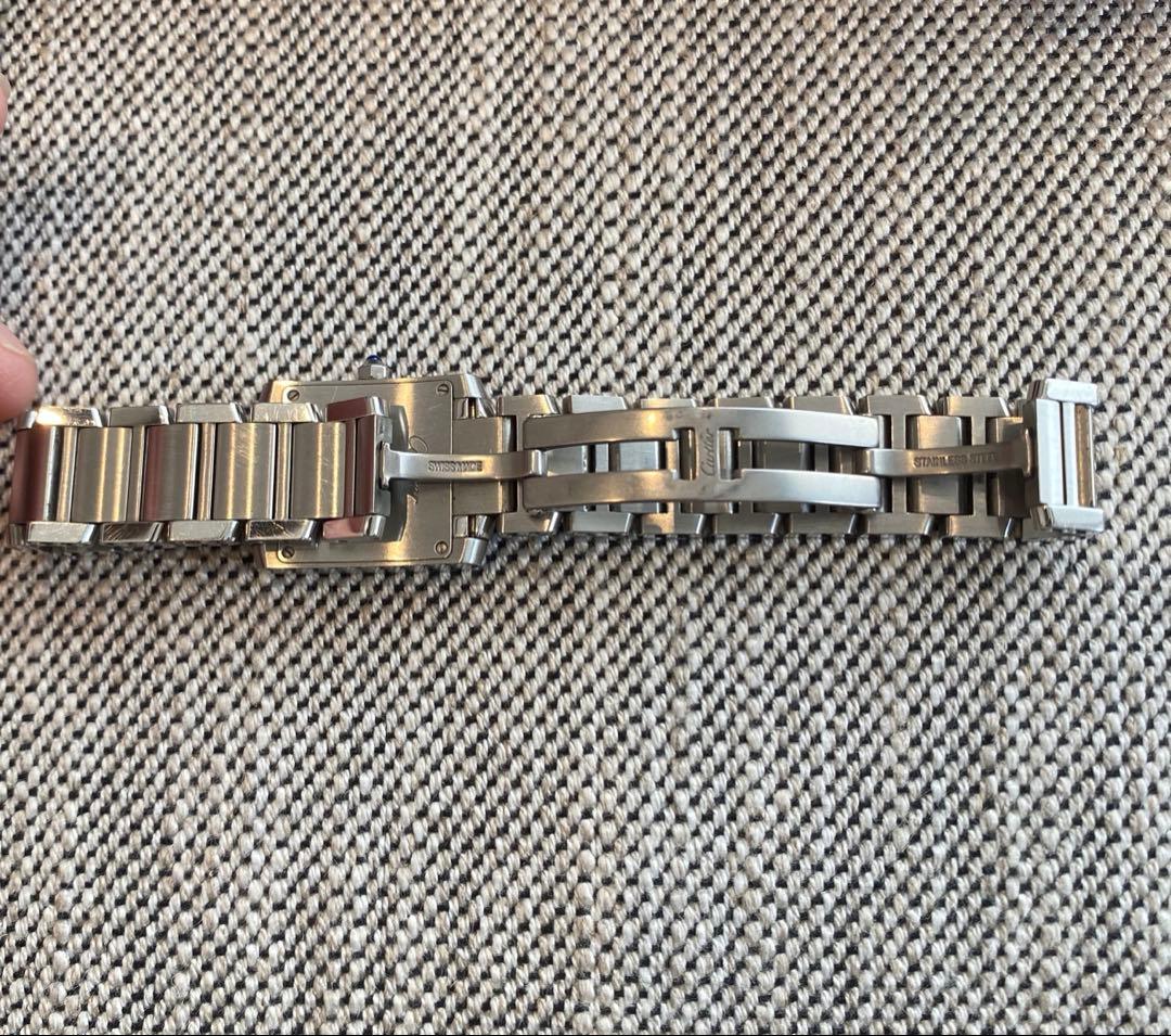 【美品稼働中】カルティエ タンクフランセーズSM W51008Q3 箱、コマつき