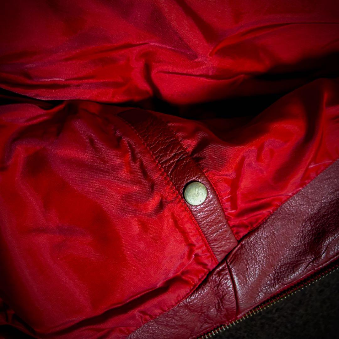 ハーレーダビッドソン デッドストックレザーダウン ボルドー M