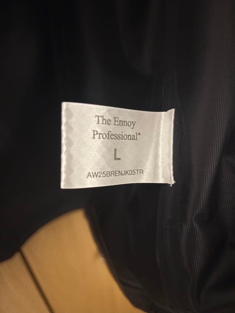 Lサイズ ennoy 3LAYER SHELL HOODIE (BLACK)