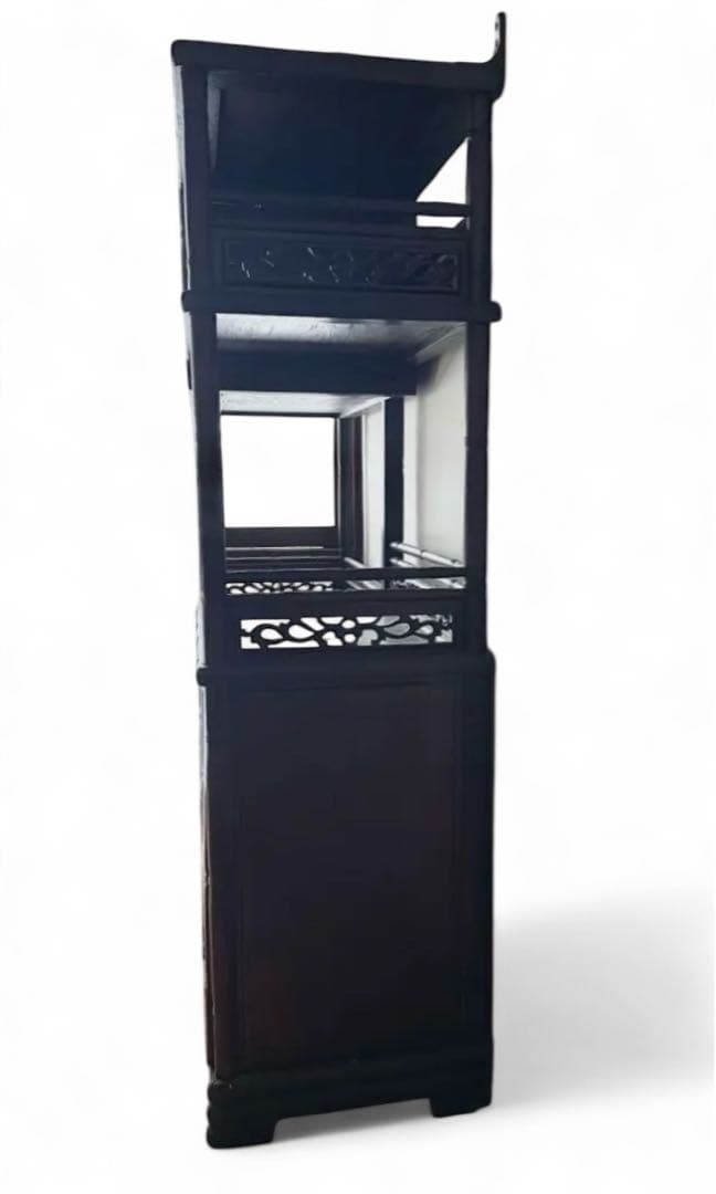 アンティーク　飾り棚　蒔絵　螺鈿