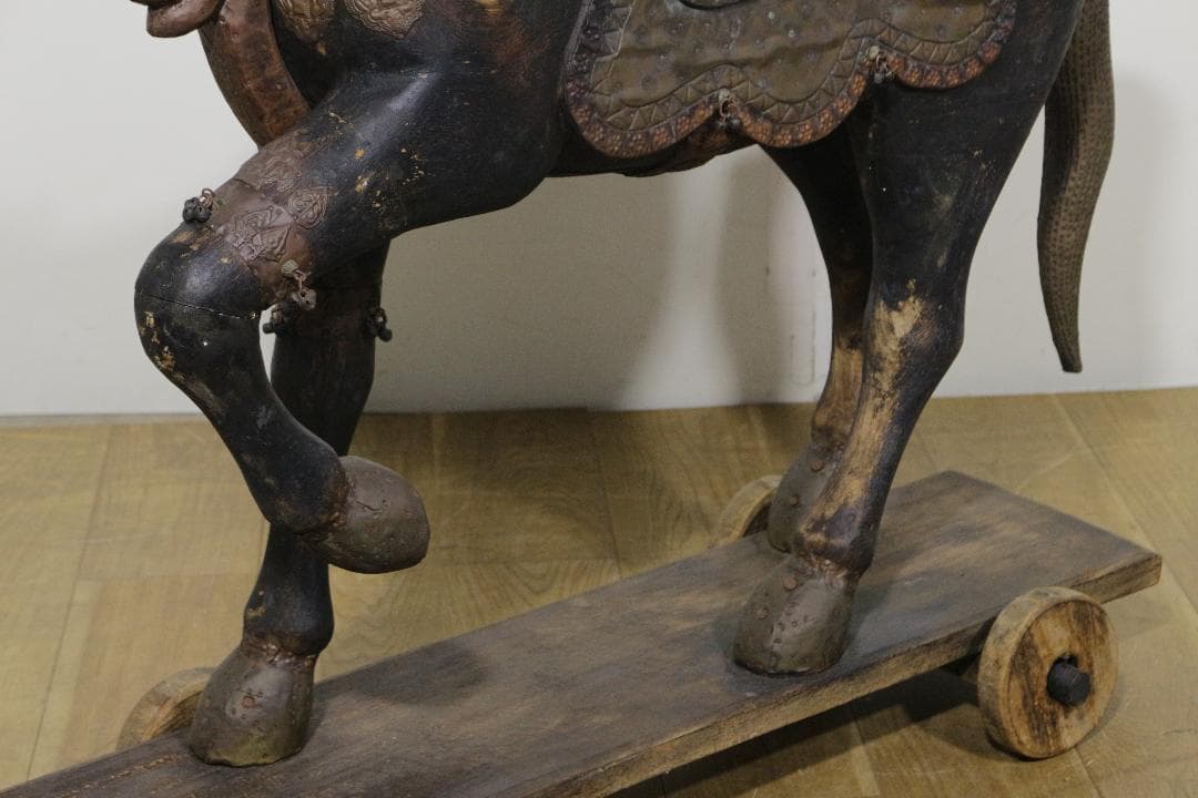 馬の彫刻★木製★アンティーク★