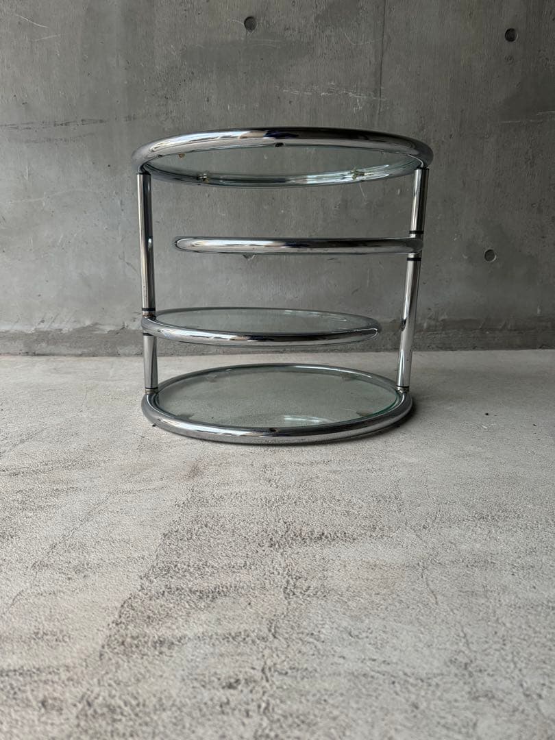 ミッドセンチュリー　ラウンドテーブル　スペースエイジ　Y2K