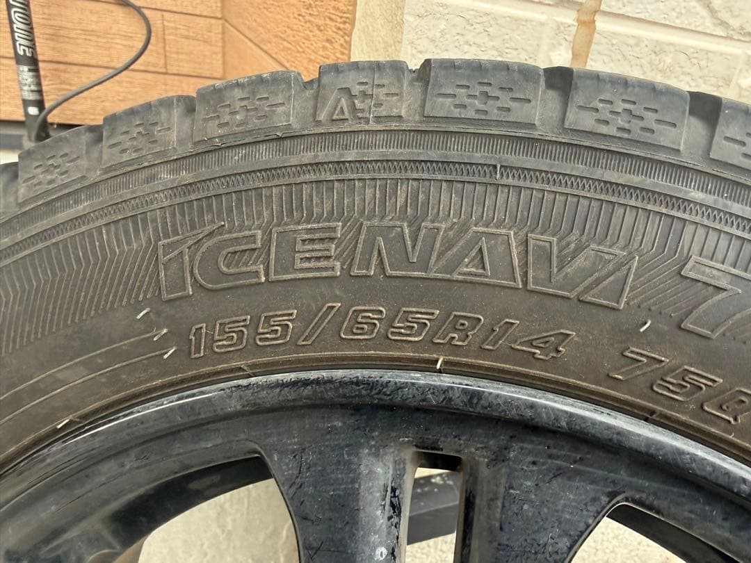 Nボックスカスタム純正ホイールセット ICE NAVI 7 155/65R14