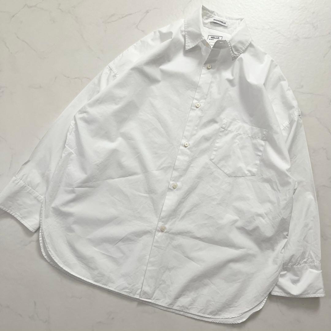 希少サイズ　マディソンブルー J.BRADLEY 長袖　シャツ　B刺繍　02