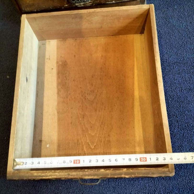 木製5段引出し　小型引出し　レトロ　ヴィンテージ　タンス　昭和