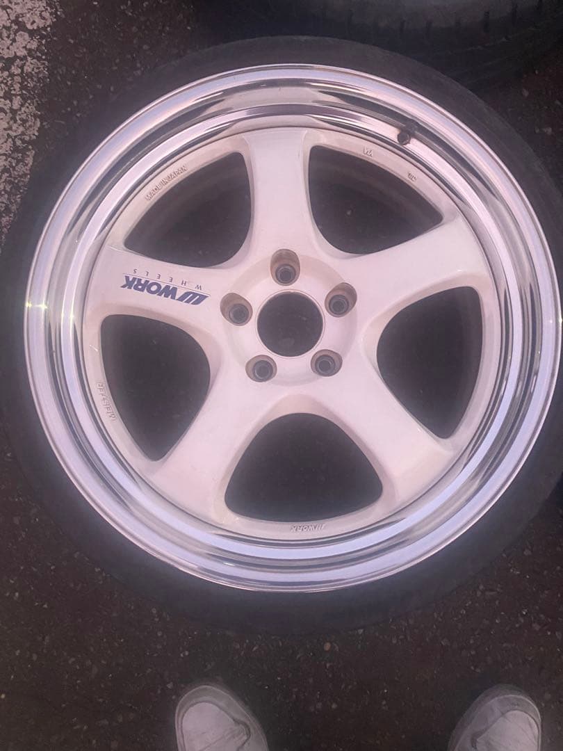 希少ホワイトワークマイスターS1R19インチ　4本セット　　　タイガ