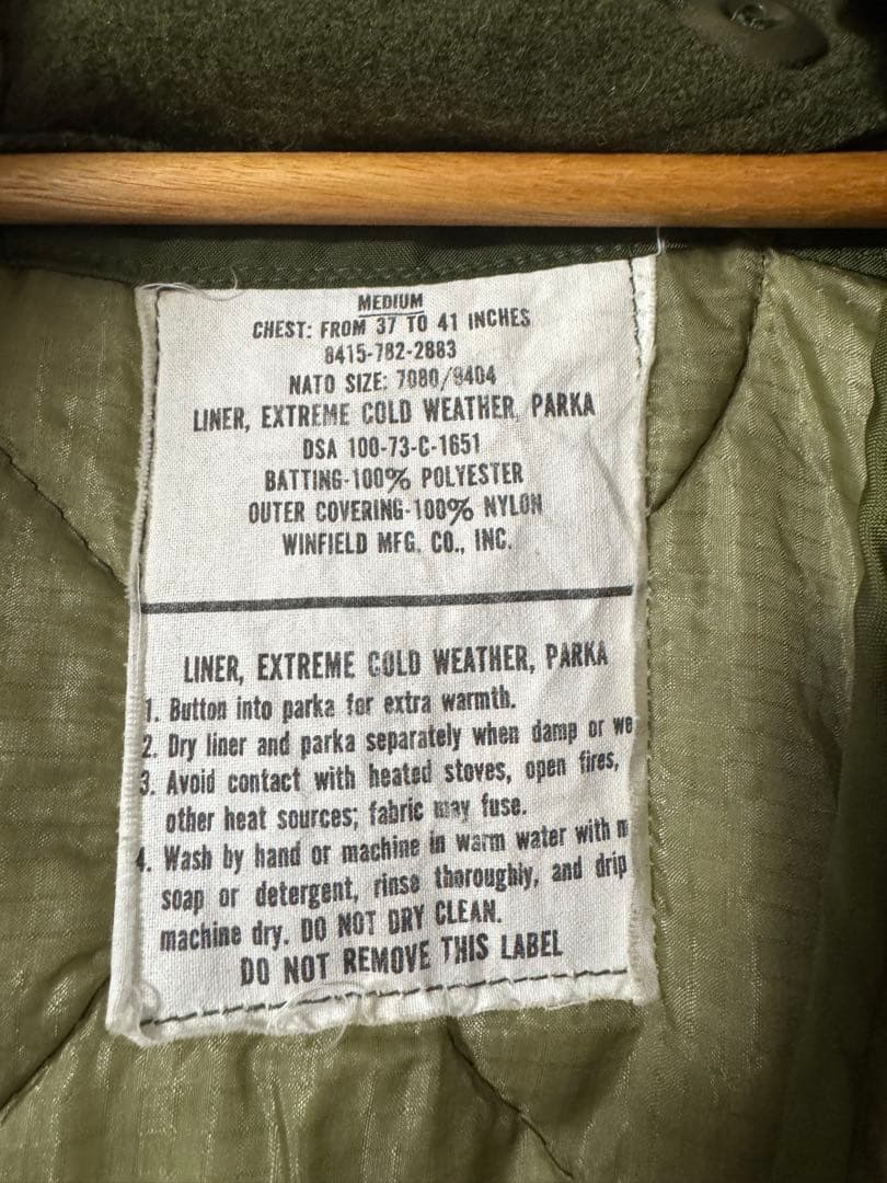 M-65 US ARMY フィールドパーカー　ミリタリー