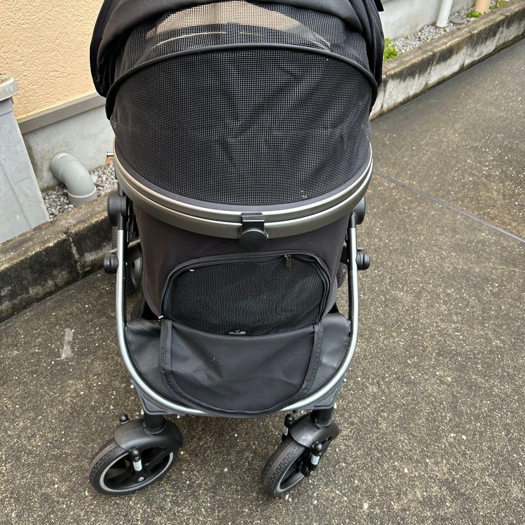 Angelpet ペットカート ブラック 25kg対応