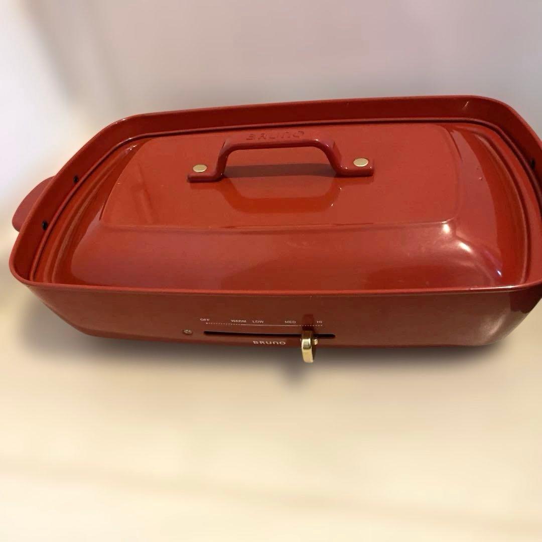 BRUNO ブルーノ ホットプレート グランデ BOE026 レッド　赤