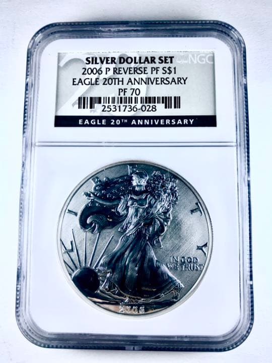 【NGC最高鑑定】イーグル銀貨2006 リバースプルーフ