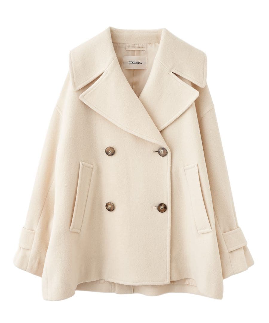 【匿名配送】COCODEAL インペリアルモッサショートPコート サイズ1