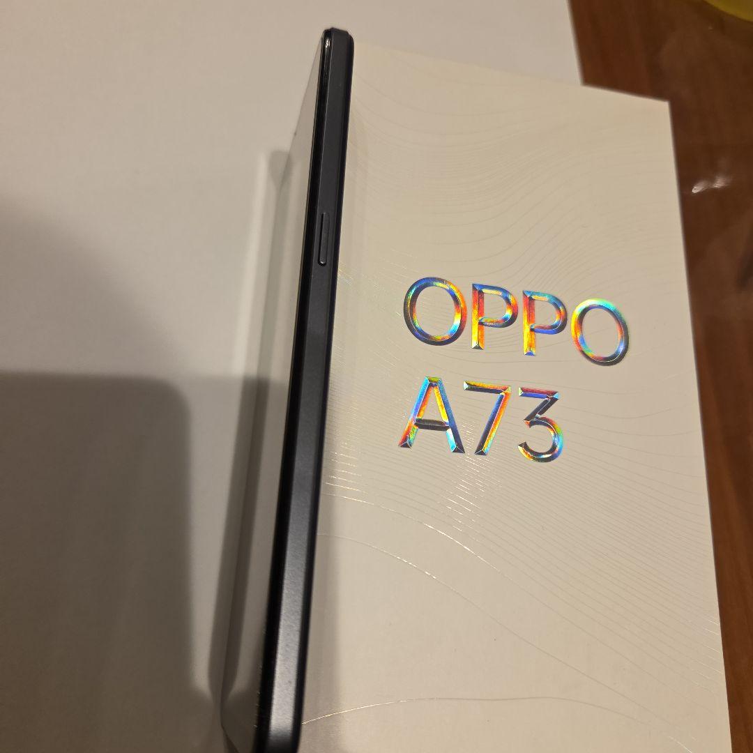 美品　OPPO A73 楽天　64GB スマホ　ネイビーブルー　付属品付　箱付
