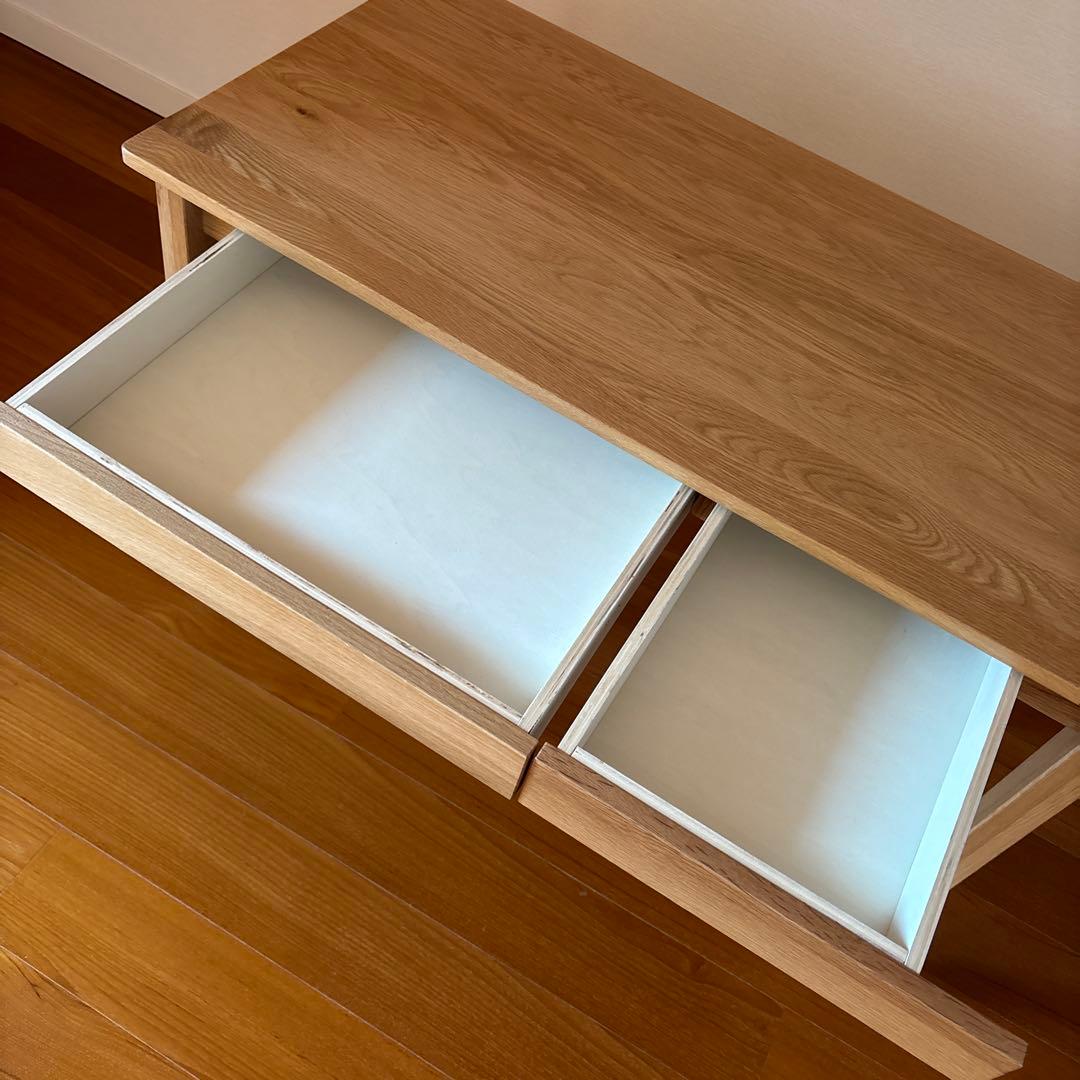 【美品】無印良品　木製デスク　オーク材　学習机