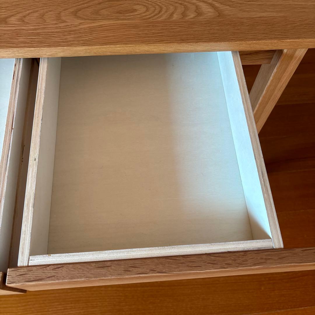 【美品】無印良品　木製デスク　オーク材　学習机