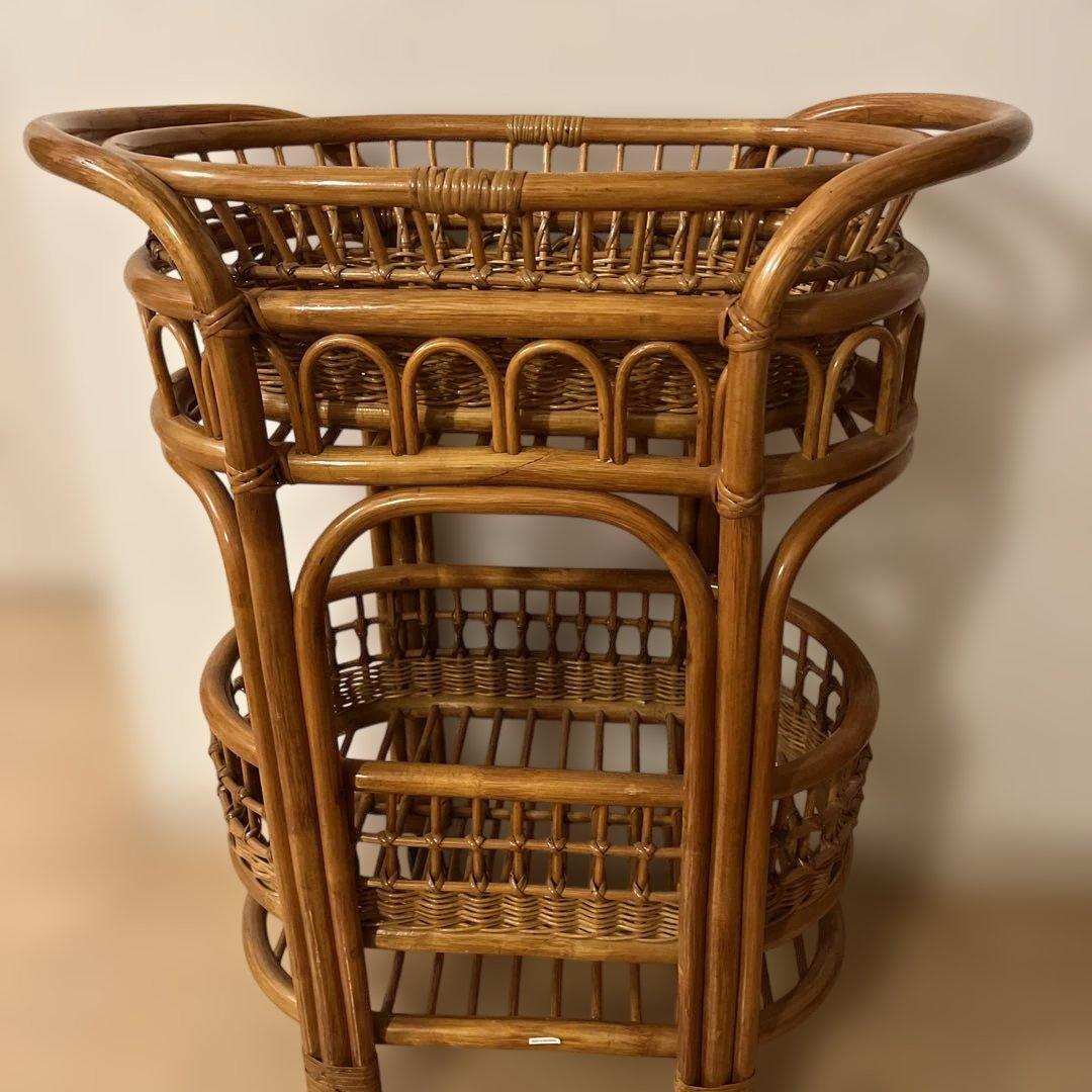 ナチュラル天然素材◾️籐ラタン製 脱衣籠 脱衣かご ランドリーバスケット