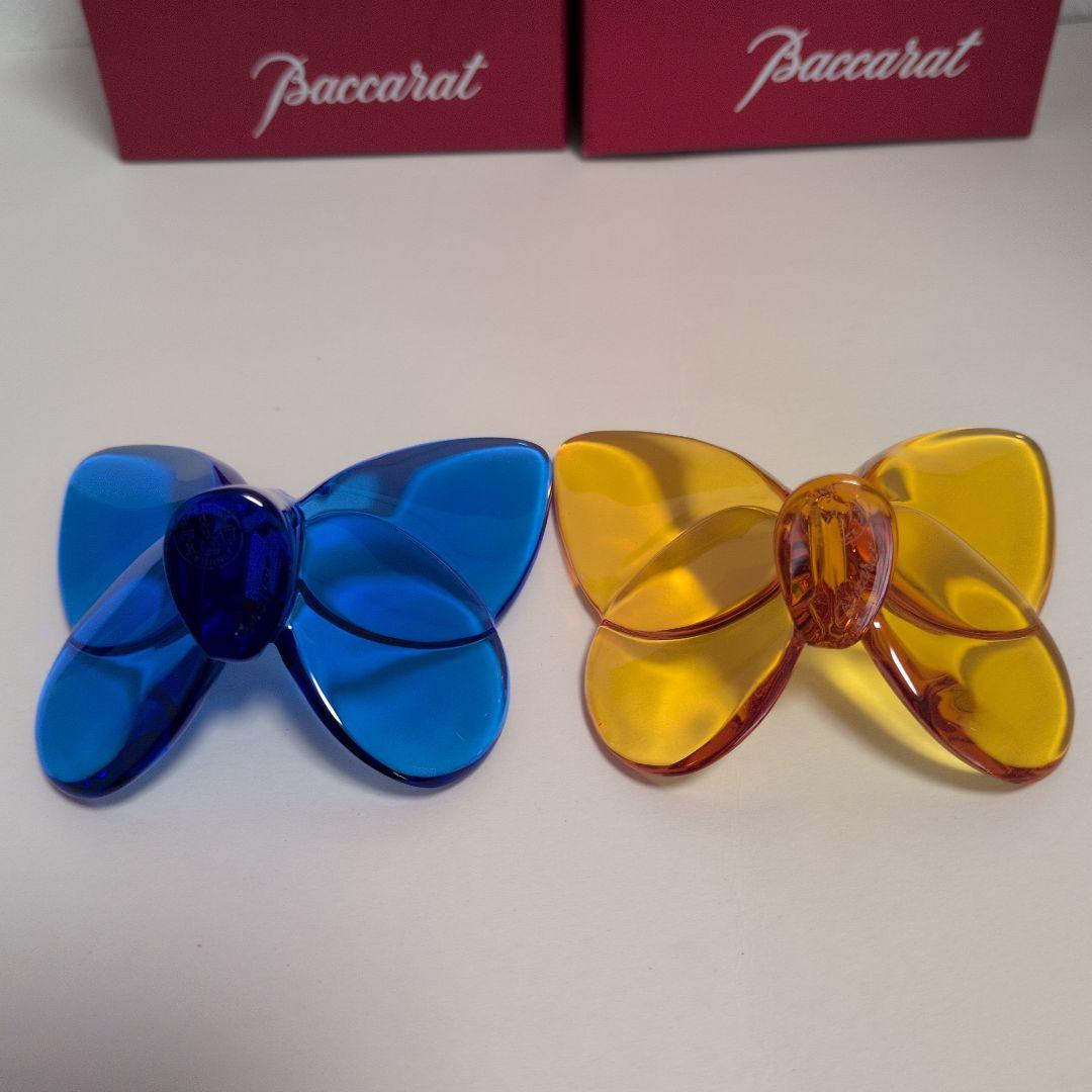 Baccarat ラッキー バタフライ 置物 セット