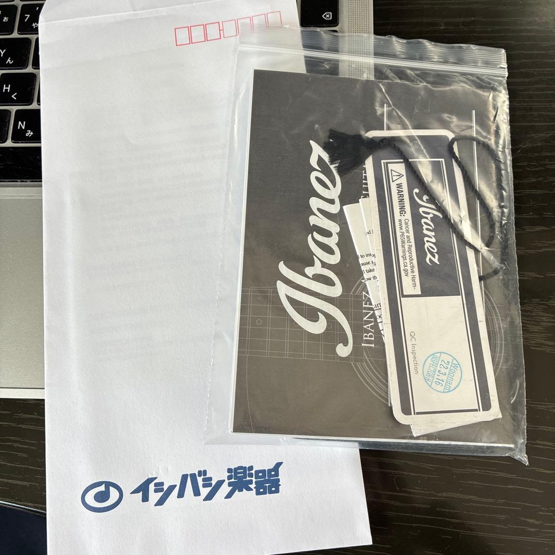 2023.03購入ほぼ未使用Ibanez エレアコブラックAEWC400-TKS