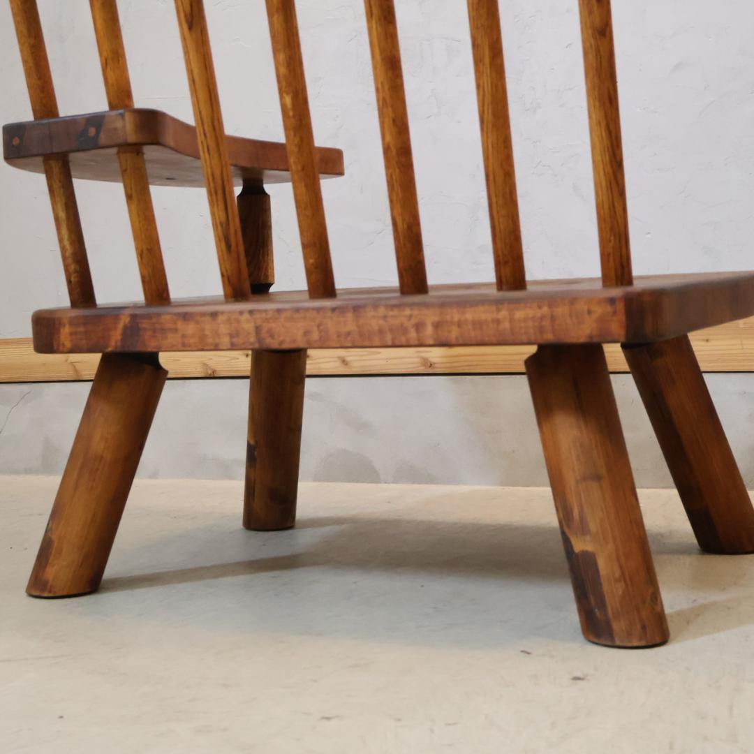 矢澤金太郎 ゆったりチェアー アームチェア 左肘 指物家具 板座チェア 1P