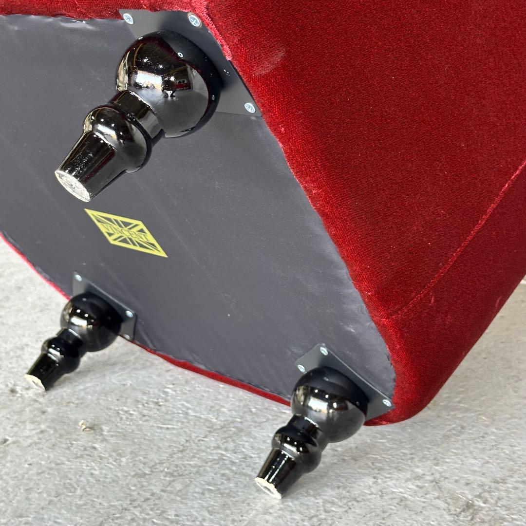 ★VINCENT★チェスターフィールド 1Pソファ ベルベット アンティーク風