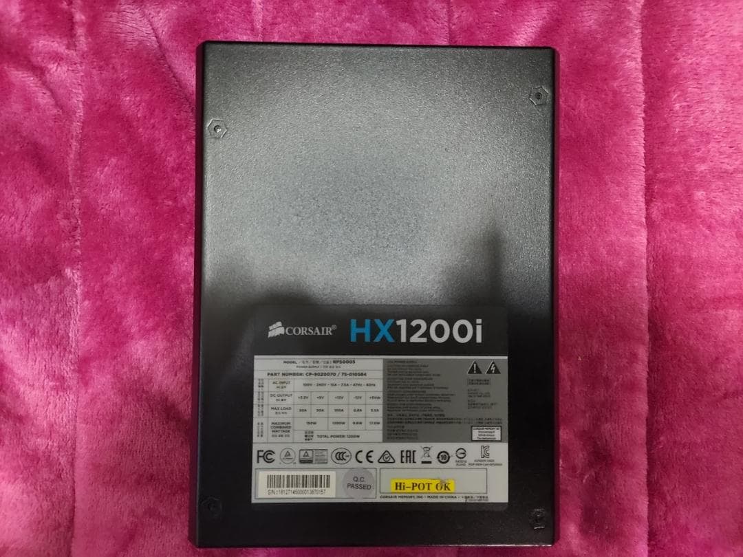 S*君様 CORSAIR HX1200i 1200W PLATINUM