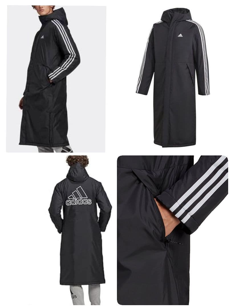 adidasアディダス ベンチコート ライトインサレーテッド ロングコート XL