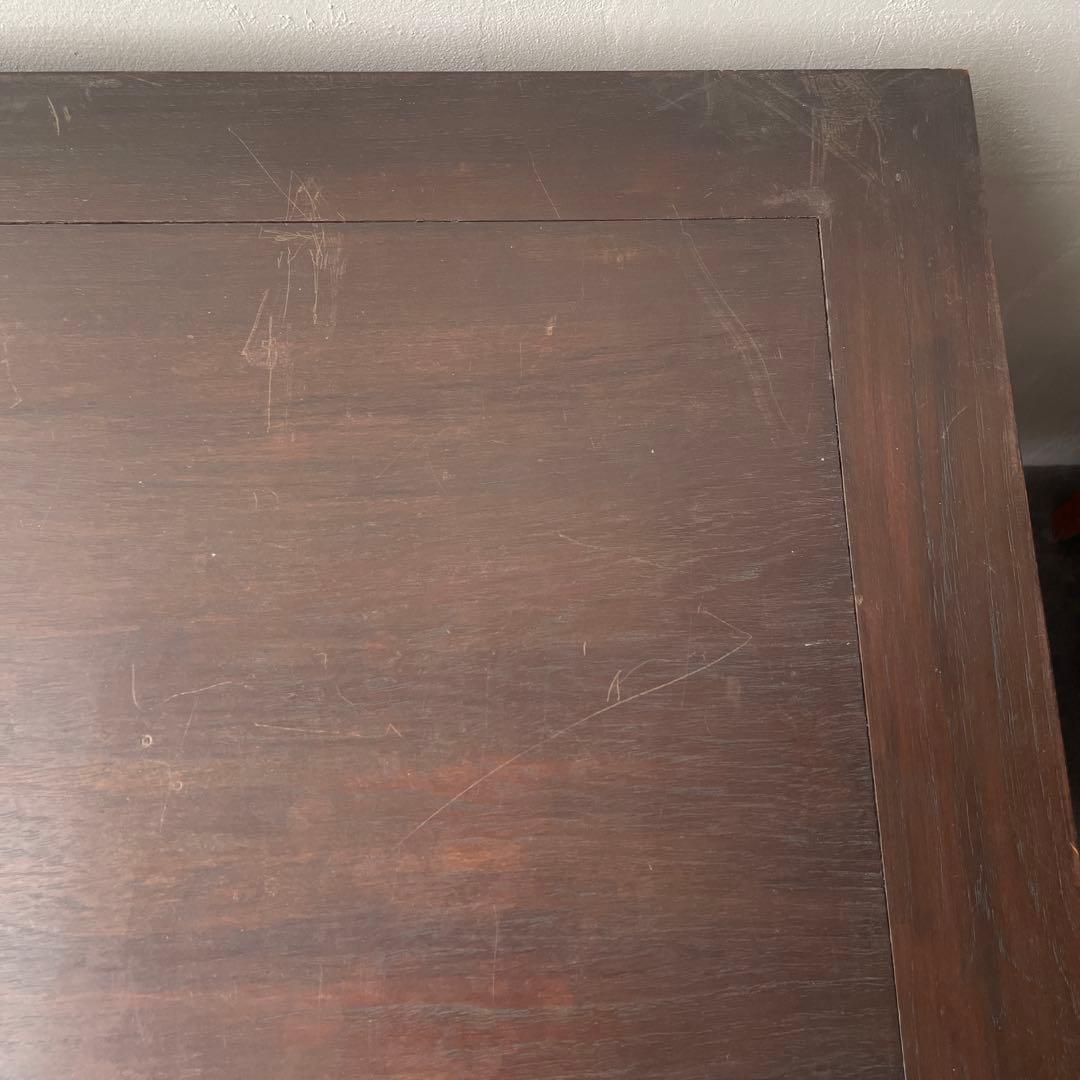 木製　唐木家具　キャビネット　カップボード　ヴィンテージ　李朝　両開き　棚