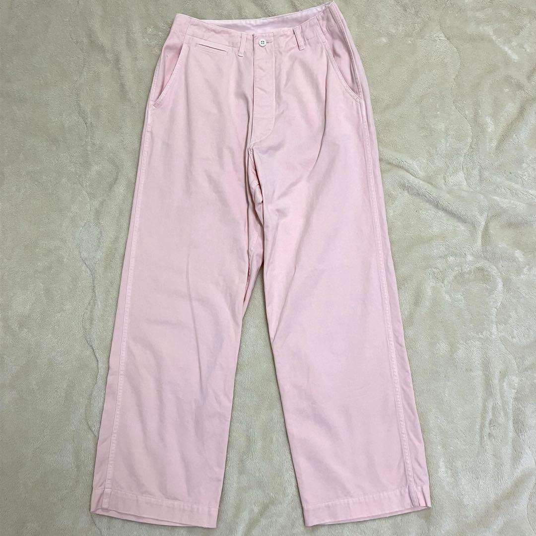 完売品 スピックアンドスパン ピンク チノパン2024モデル Higuchi×S