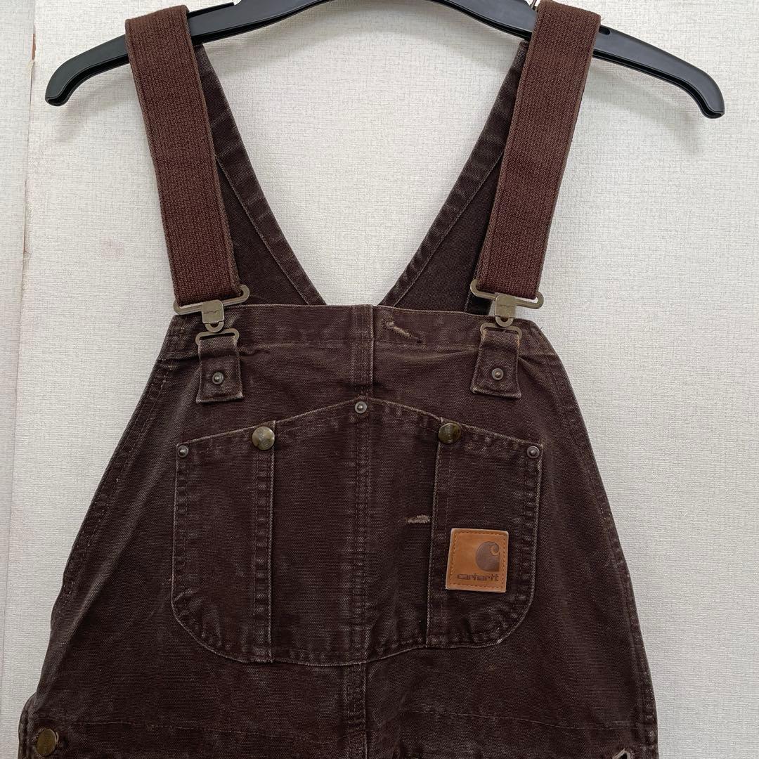 carharttカーハート　ダブルニー　ブラウン　オーバーオール 36×30