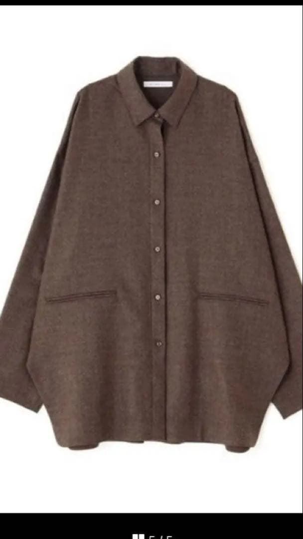 etre tokyo ハイカウント　フラノオーバーサイズシャツ