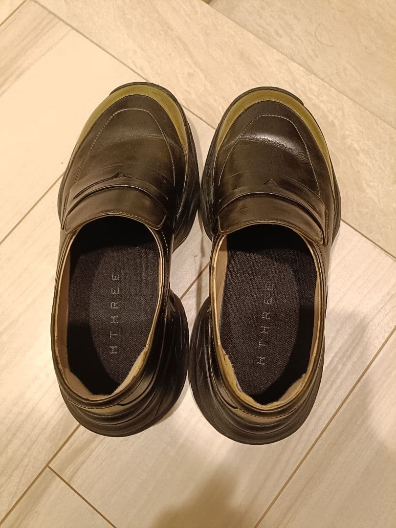 HTHREE - LEBE ペニーローファー - オリーブグリーン