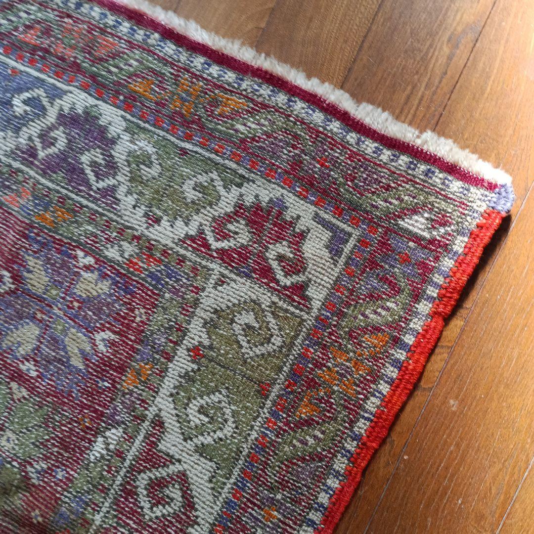 ペルシャ絨毯　トルコ絨毯　トライバルラグ　草木染　アンティーク