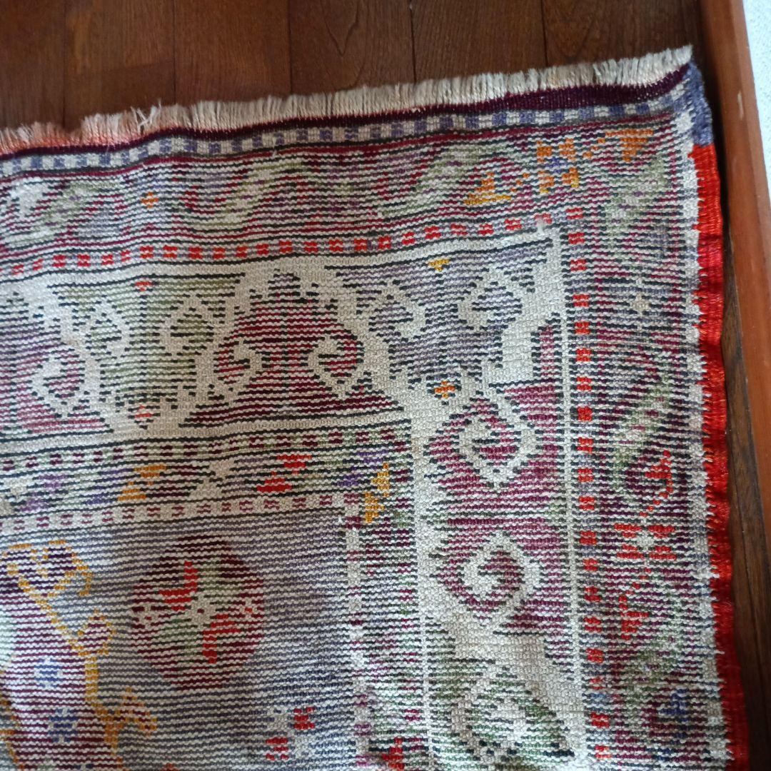 ペルシャ絨毯　トルコ絨毯　トライバルラグ　草木染　アンティーク