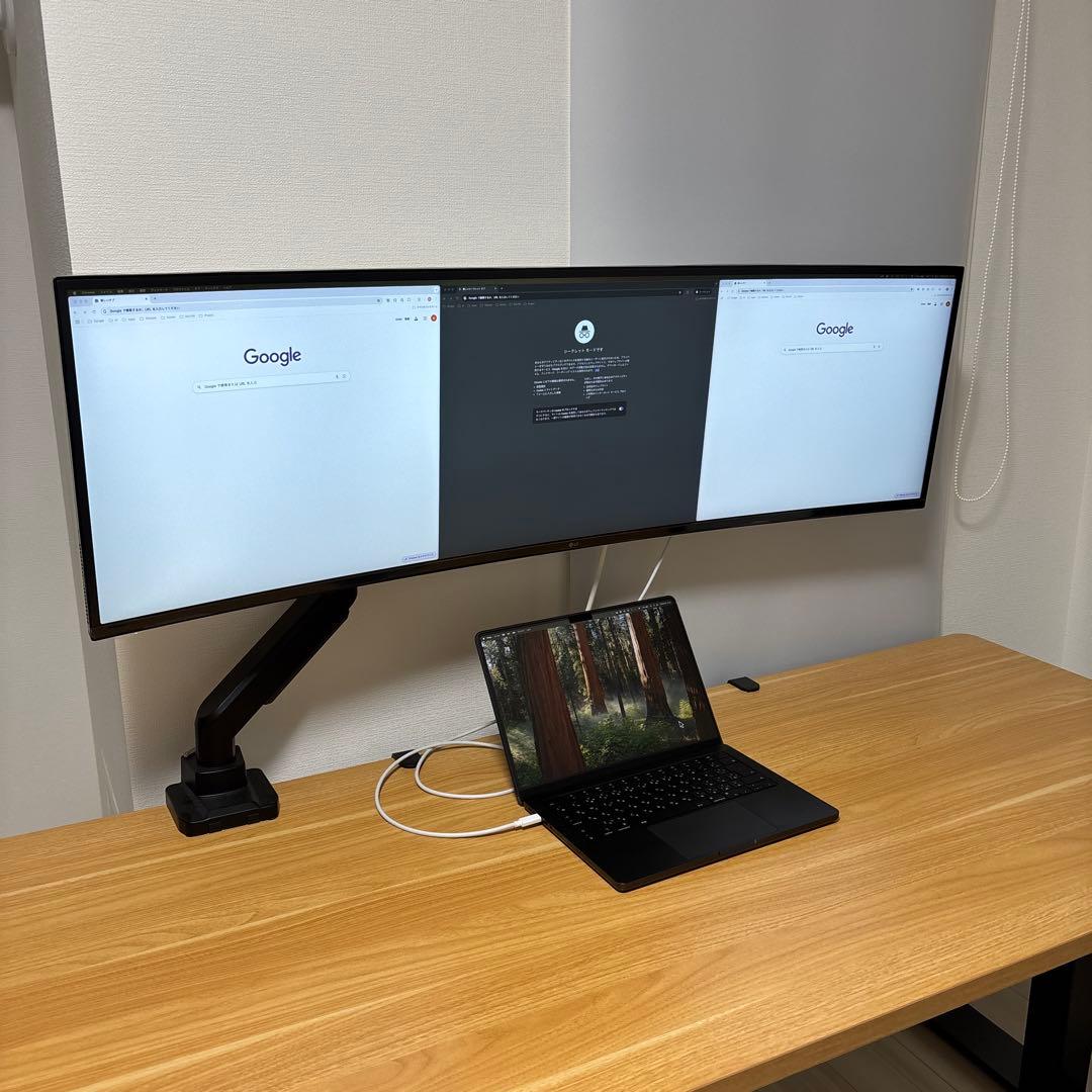 【最終値下】LG 49インチ ウルトラワイドモニター 49WQ95C-W