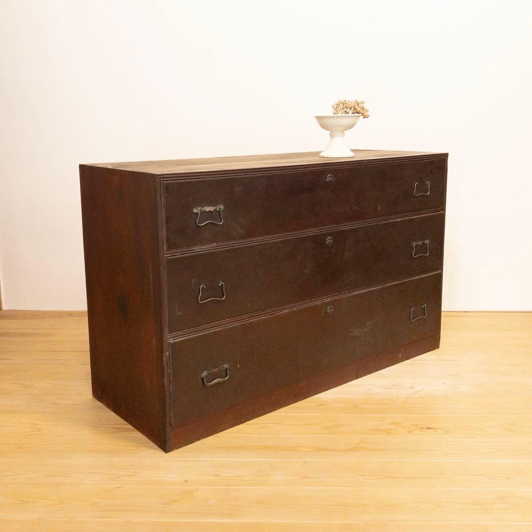 和箪笥　チェスト　M075　古道具　古家具　和家具　ビンテージ　アンティーク