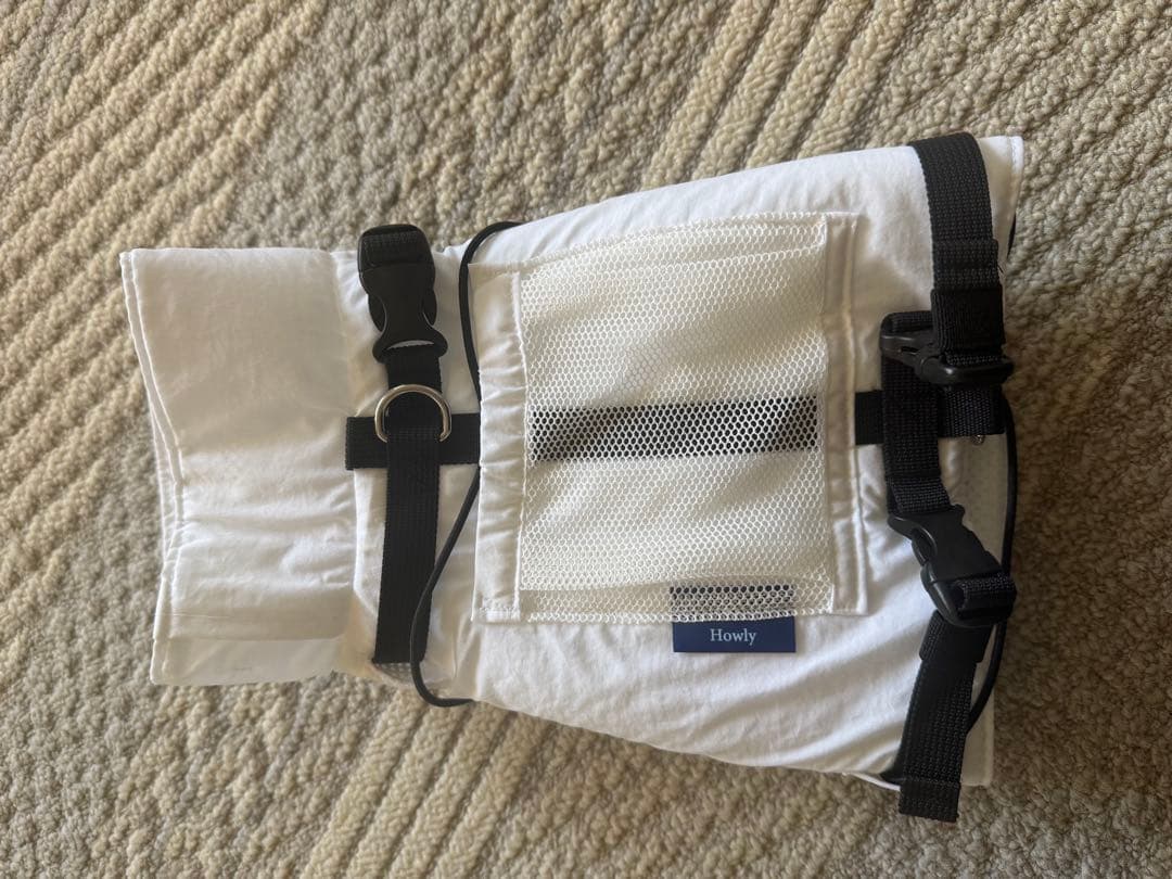 首輪・ハーネス・リード Howly FRAME-X ADV HARNESS - White Ssize