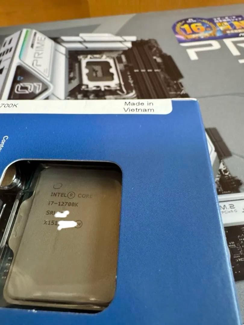 ASUS PRIME Z690-A マザーボード & i7-12700k