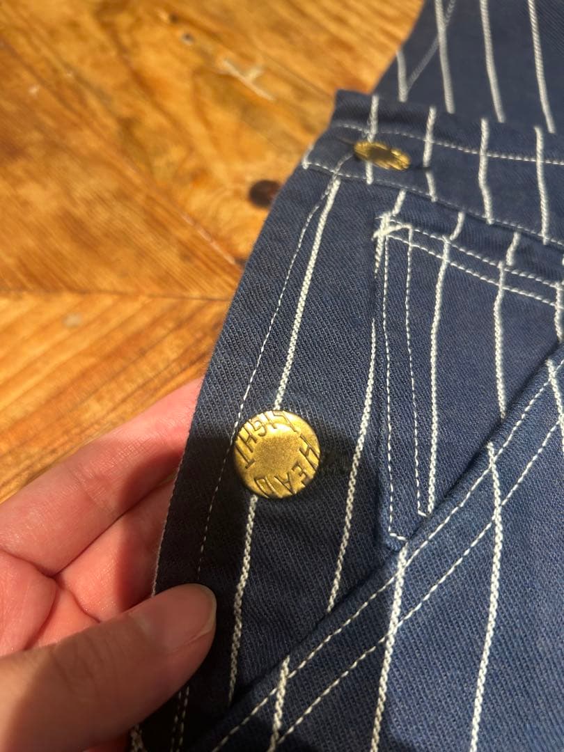 WLDR　ヘッドライト　スペシャルウーブンストライプデニム　ローバック