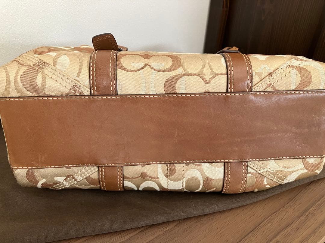 COACH ハンドバッグ ベージュ・ブラウン