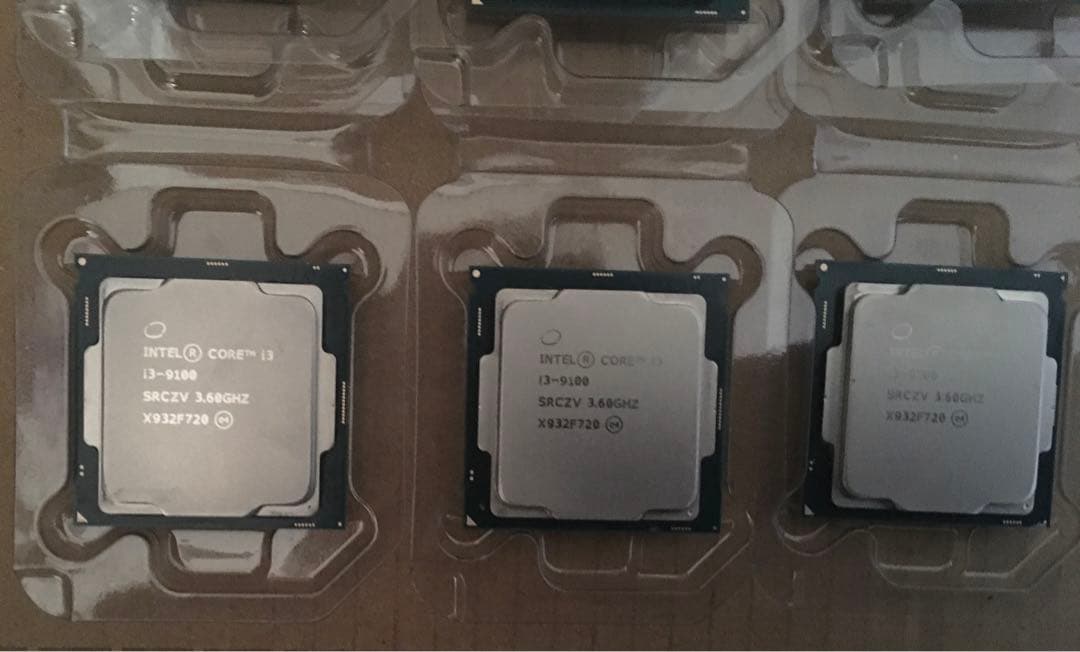 Intel Core i3-9100 CPU 6個セット