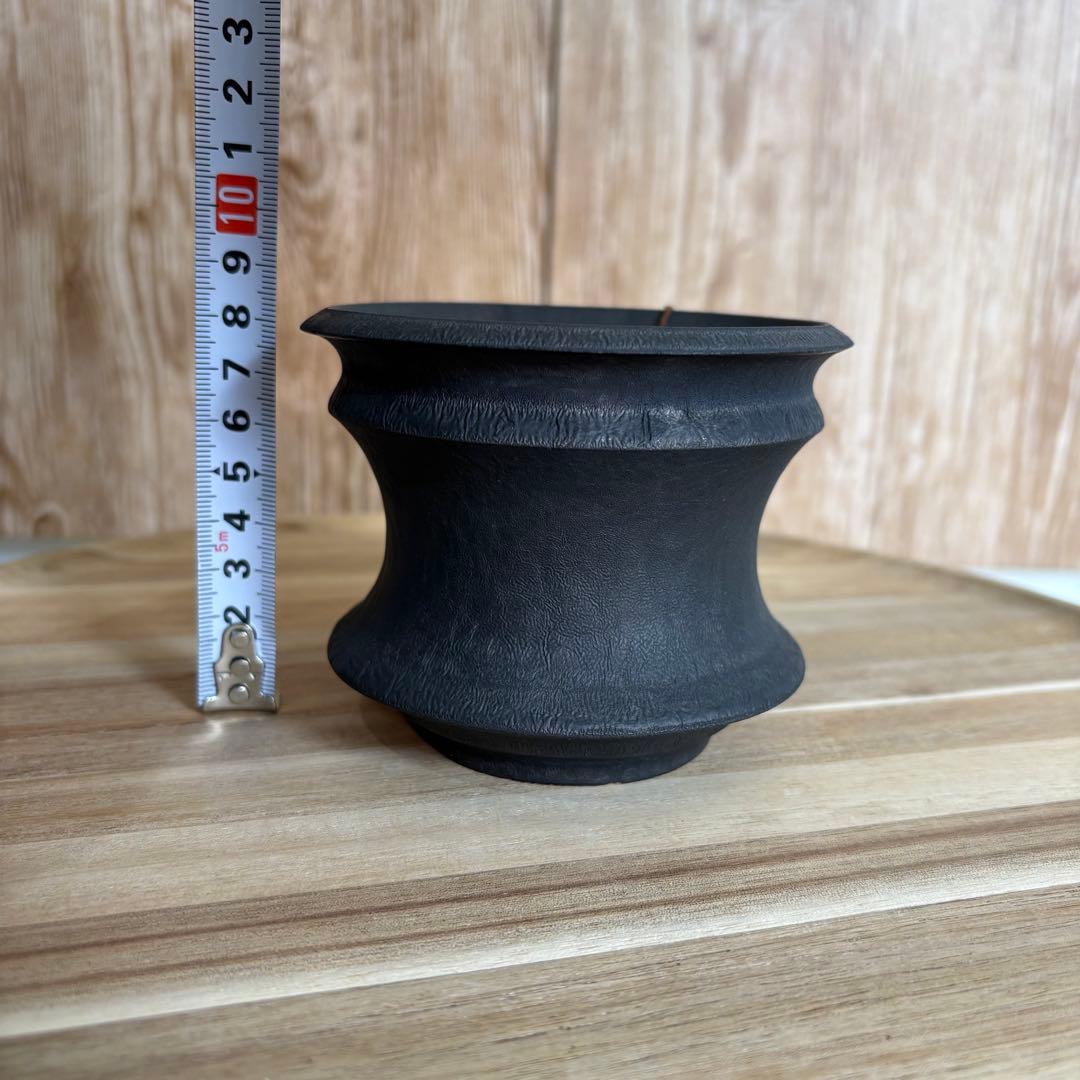 カタチ製作所　レザーブラック　陶器鉢