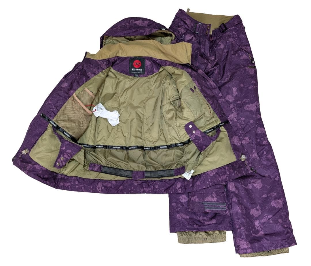 【美品】【日本M～L】ロシニョール レディーススキーウェア上下 スノーウェア