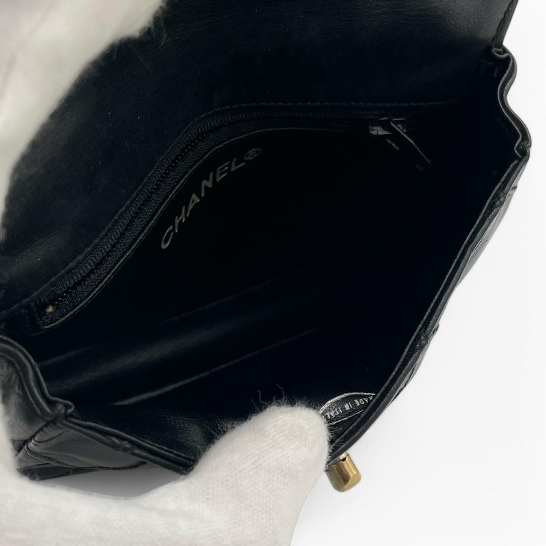 【超極美品】シャネル マトラッセ ビコローレ ラムスキン ウエストバッグ