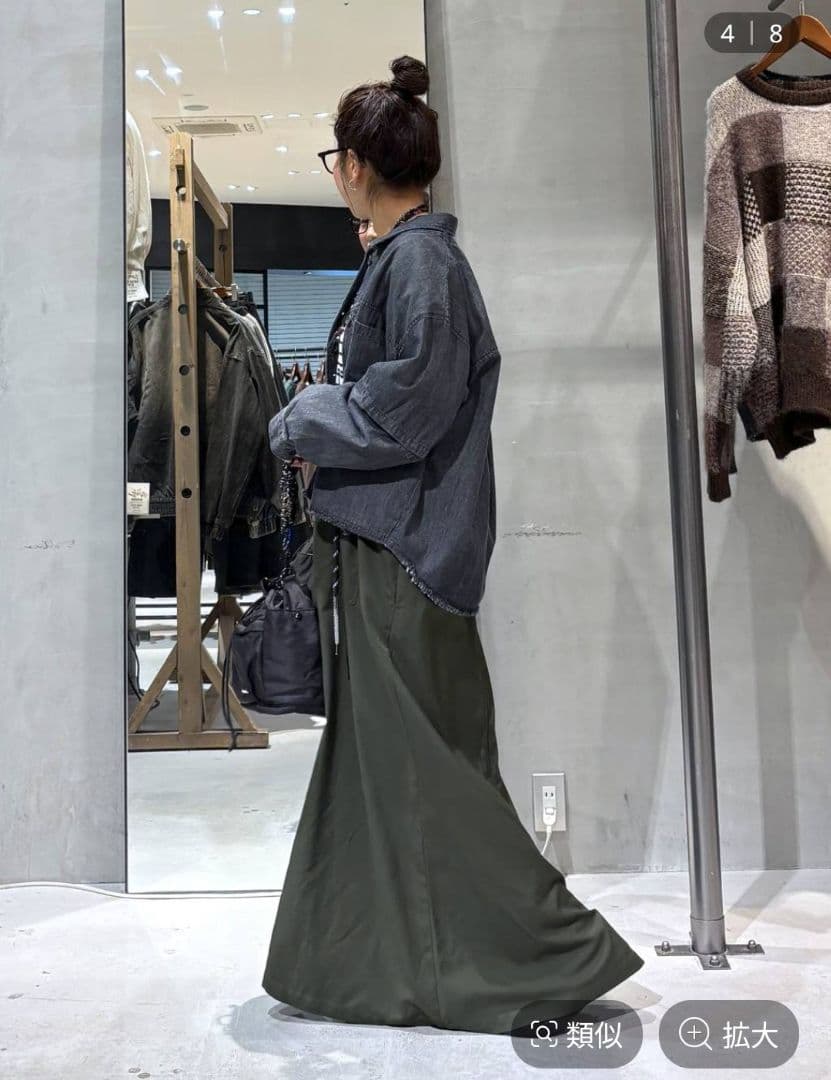 ニコアンド [be with M]Misayo デニムシャツジャケット