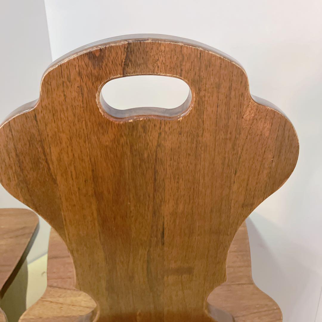 木製　ダイニングチェア　2脚セット　デザインチェア　アームレスチェア　椅子