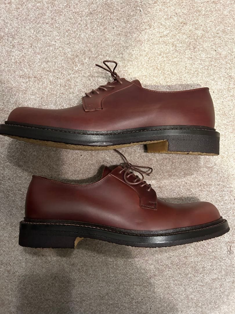 PADRONE新品未使用定価37,400円ダービープレーントゥクレープソール42