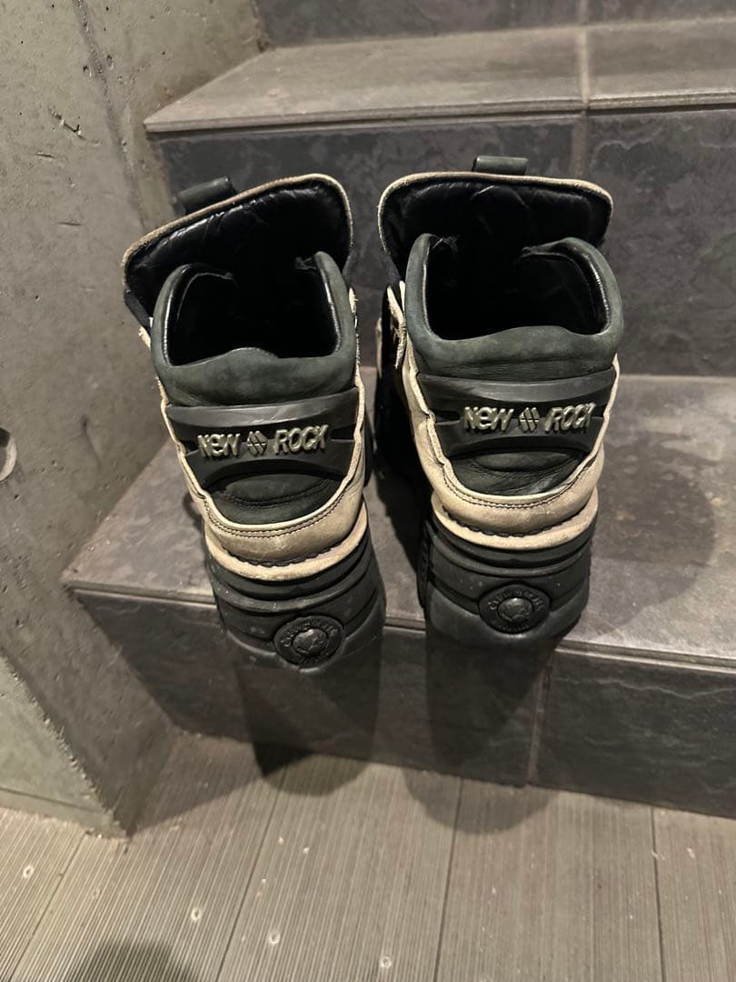 NEW ROCK 厚底ブーツ　M-106-C96 グレー