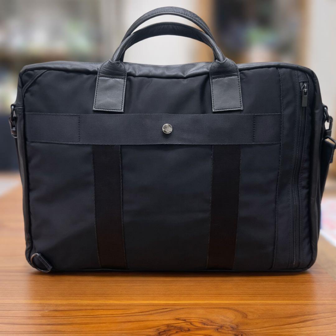 ⚫︎定価12万円‼️ PORTER BLACK 3WAY BRIEFCAS レザー